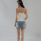 Christine Lace Ribbon Padded Tank Top