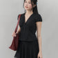 Elise Lace Trim Padded Cap Sleeves Top