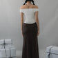 Casey Off-Shoulder Stretchy Padded Top