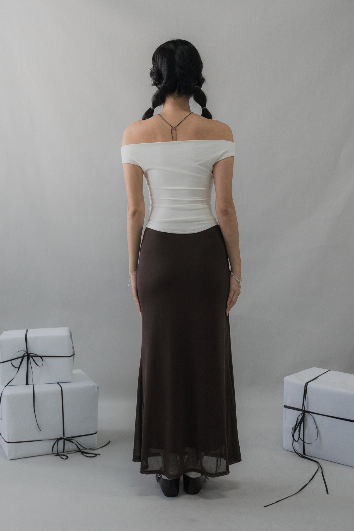Casey Off-Shoulder Stretchy Padded Top