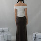 Bradley Fishtail Maxi Soft Mesh Skirt