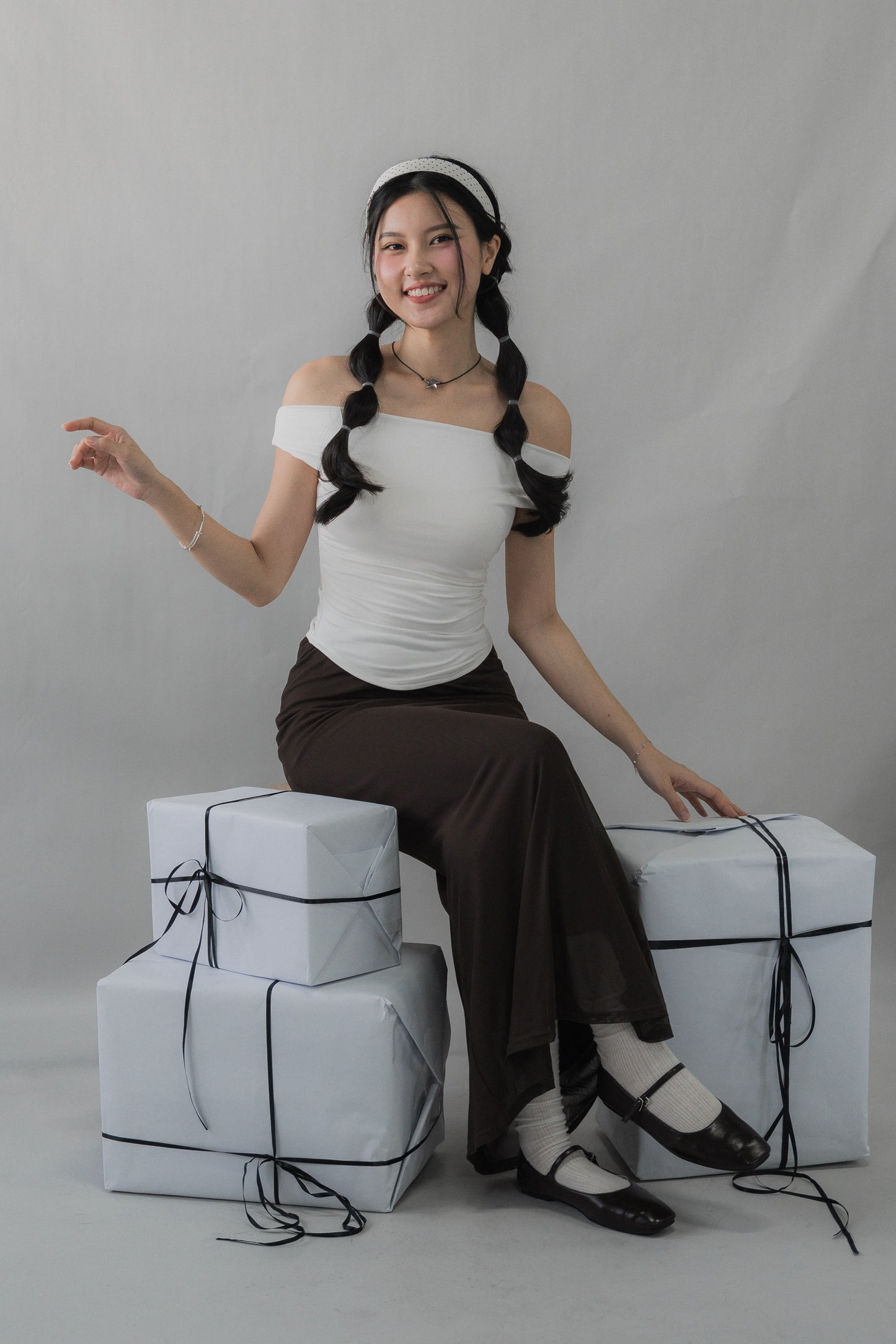Casey Off-Shoulder Stretchy Padded Top
