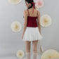 Kiara Lace Trim Ribbon Padded Babydoll Top