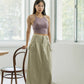 Alexia Cargo Denim Maxi Skirt