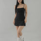 Bernadette Tiered Hem Padded Mini Dress