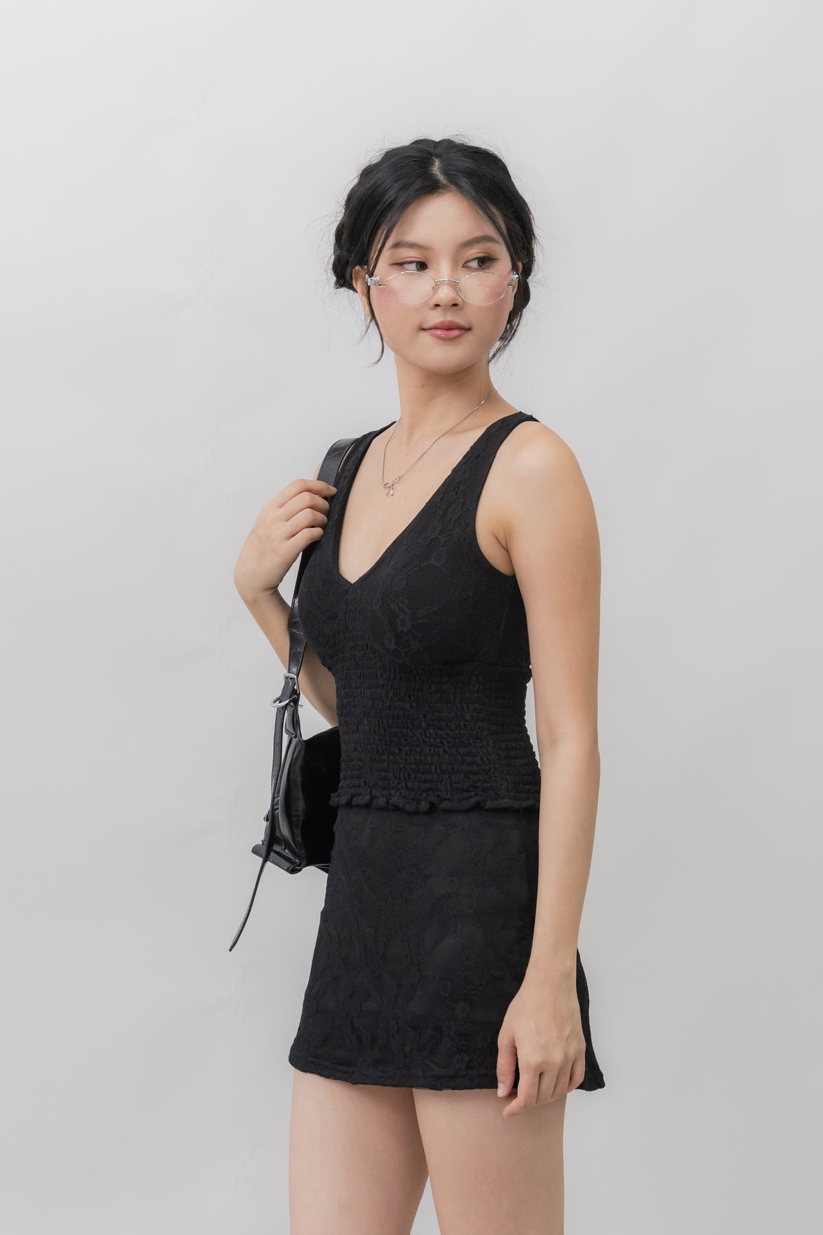 *PRELAUNCH* [CLOUD MESH] Dewy Mini Skort Lace Version