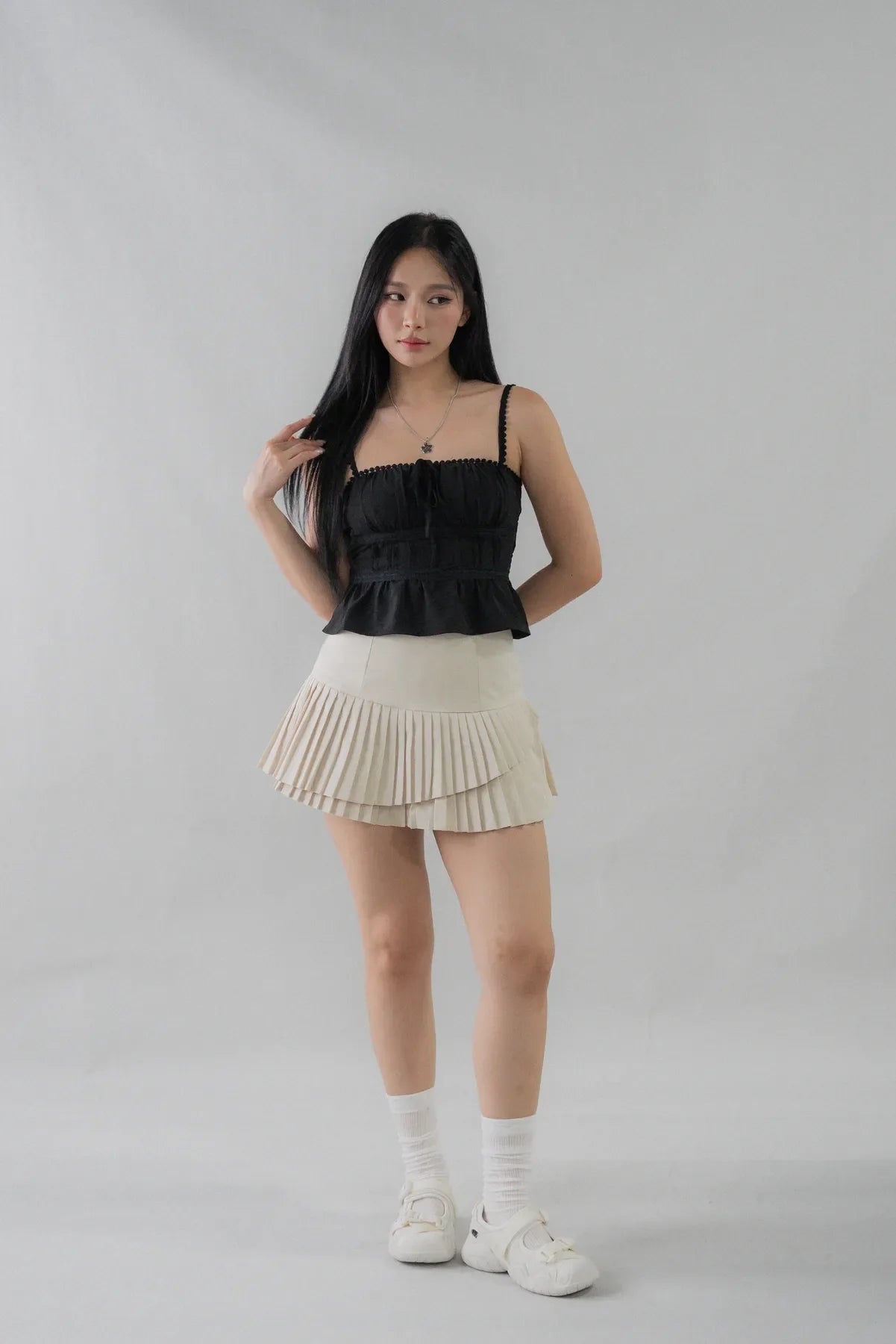 Melanie Two-Way Pleated Mini Tennis Skort