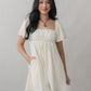 Kiara Flutter Sleeves Padded Babydoll Romper Dress