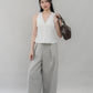 Evelyn Pintuck Lace Trim Padded Vest Top
