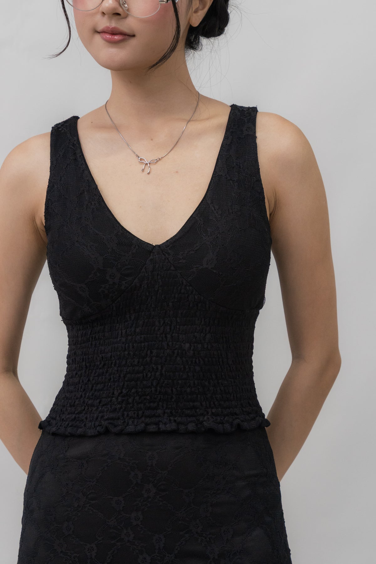 *PRELAUNCH* [CLOUD MESH] Angel Padded Smock Tank Top