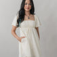 Kiara Flutter Sleeves Padded Babydoll Romper Dress