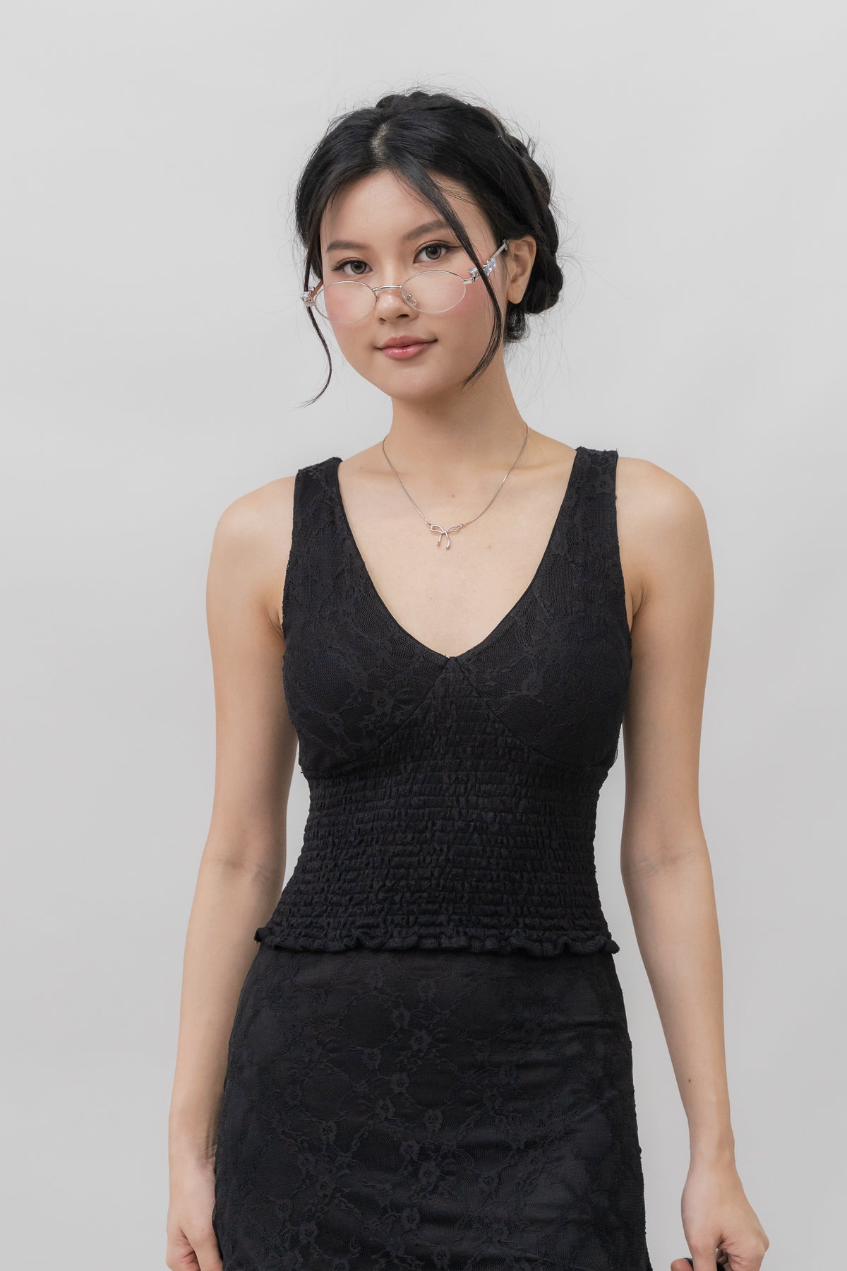 *PRELAUNCH* [CLOUD MESH] Dewy Mini Skort Lace Version