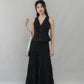 Evelyn Pintuck Lace Trim Padded Vest Top