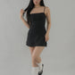 Bernadette Tiered Hem Padded Mini Dress