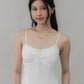 Christine Strappy Padded Lace Ribbon Dress