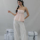 Jolyn Eyelet Babydoll Padded Top