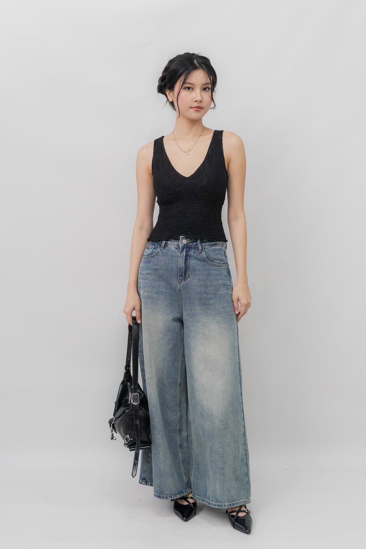 *PRELAUNCH* [CLOUD MESH] Angel Padded Smock Tank Top