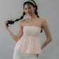 Jolyn Eyelet Babydoll Padded Top