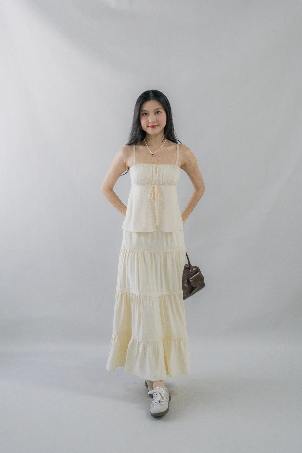 Eden Long Tiered Lace Skirt