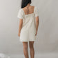 Kiara Flutter Sleeves Padded Babydoll Romper Dress