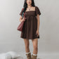 Kiara Flutter Sleeves Padded Babydoll Romper Dress