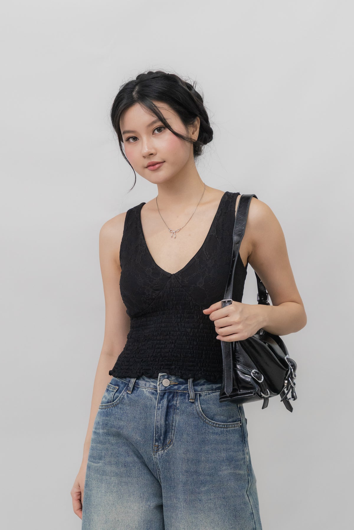 *PRELAUNCH* [CLOUD MESH] Angel Padded Smock Tank Top