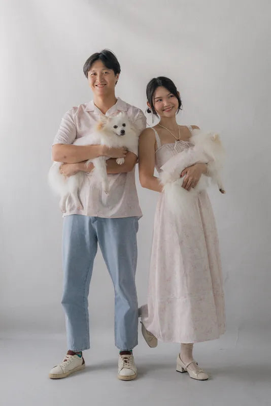 Ava Padded Pintuck Long Dress