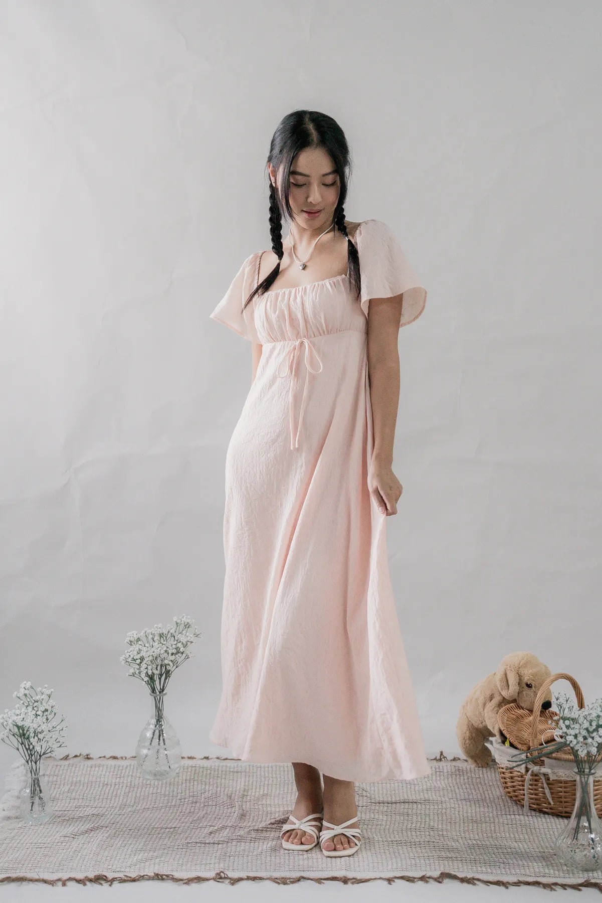 Kate Padded Sleeved Maxi Dress