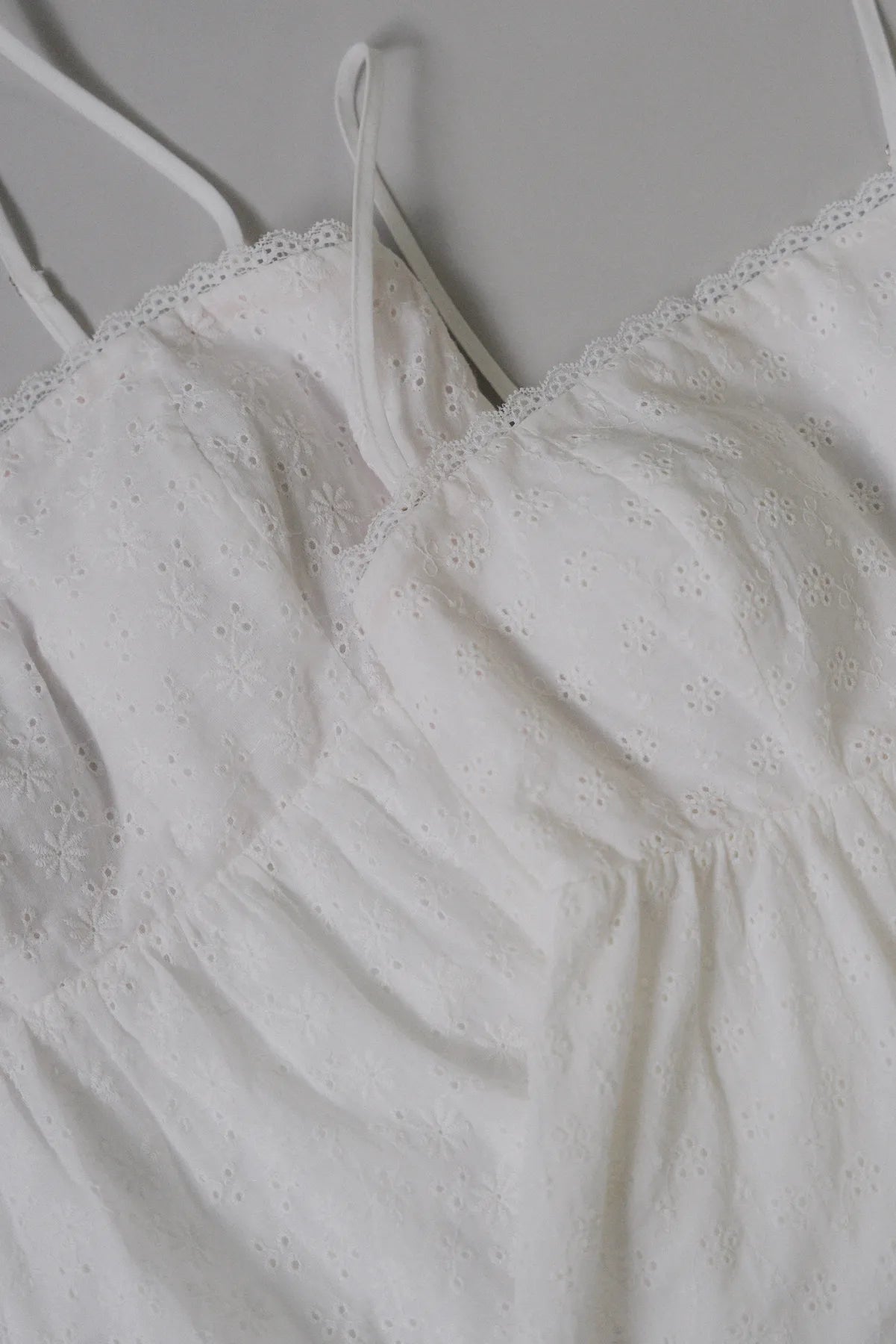 Jolyn Eyelet Babydoll Padded Top