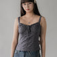 Sheralyn Eyelet Lace Trim Tank Top