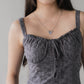 Sheralyn Eyelet Lace Trim Tank Top