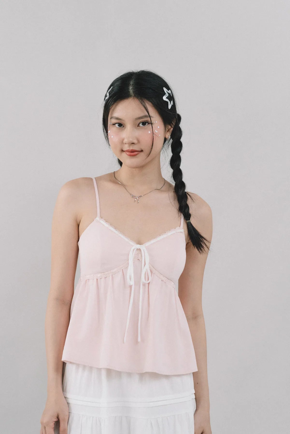 Polly Contrast Trim Padded Sleeveless Top