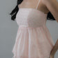 Jolyn Eyelet Babydoll Padded Top