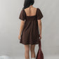 Kiara Flutter Sleeves Padded Babydoll Romper Dress