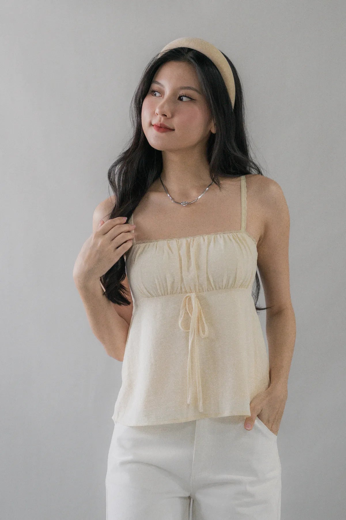 Kiara Longline Padded Babydoll Top