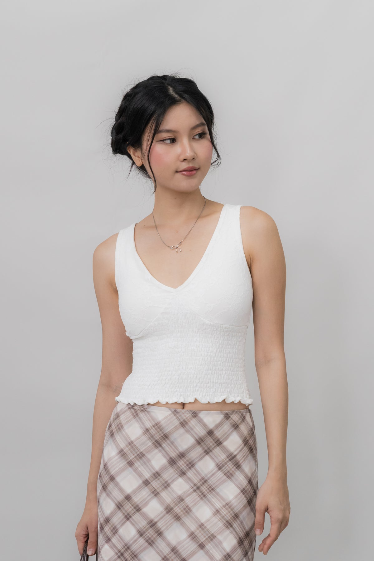 *PRELAUNCH* [CLOUD MESH] Angel Padded Smock Tank Top