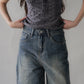 Sarah Straight Cut Denim Jorts