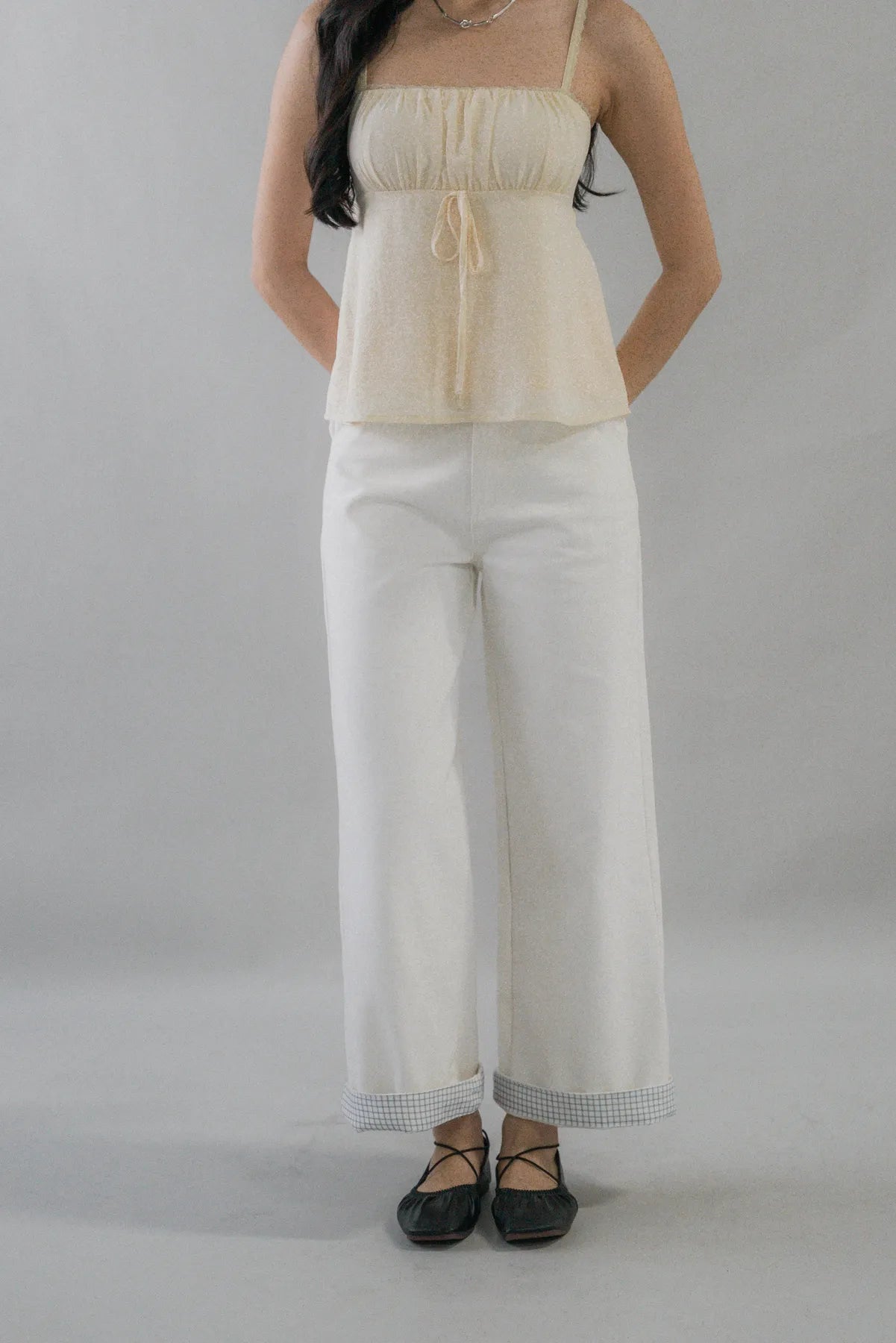 Jamie Wide Leg Two-Way Jeans