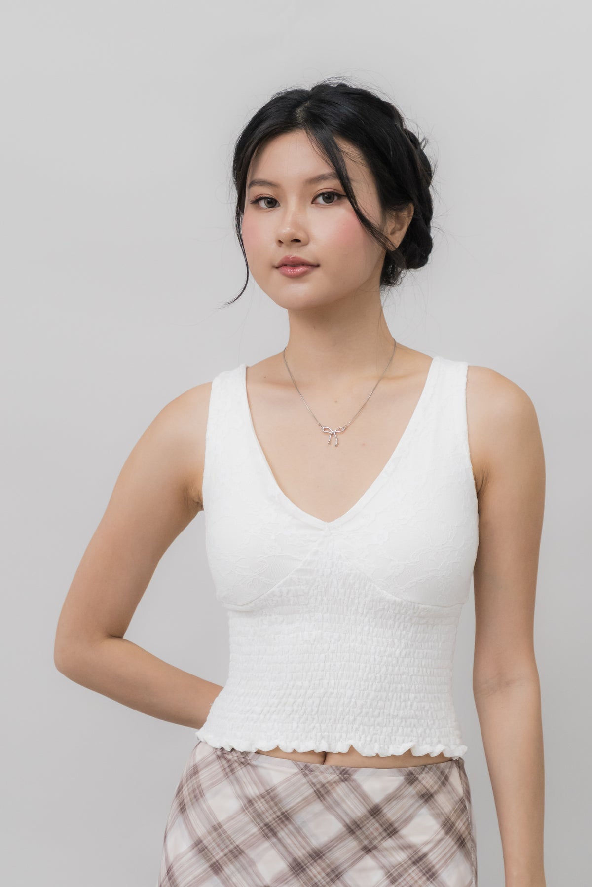 *PRELAUNCH* [CLOUD MESH] Angel Padded Smock Tank Top