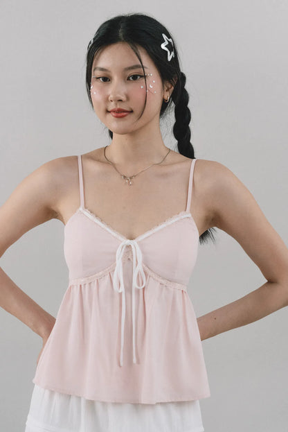 [BO EARLY OCT] Polly Contrast Trim Padded Strappy Top
