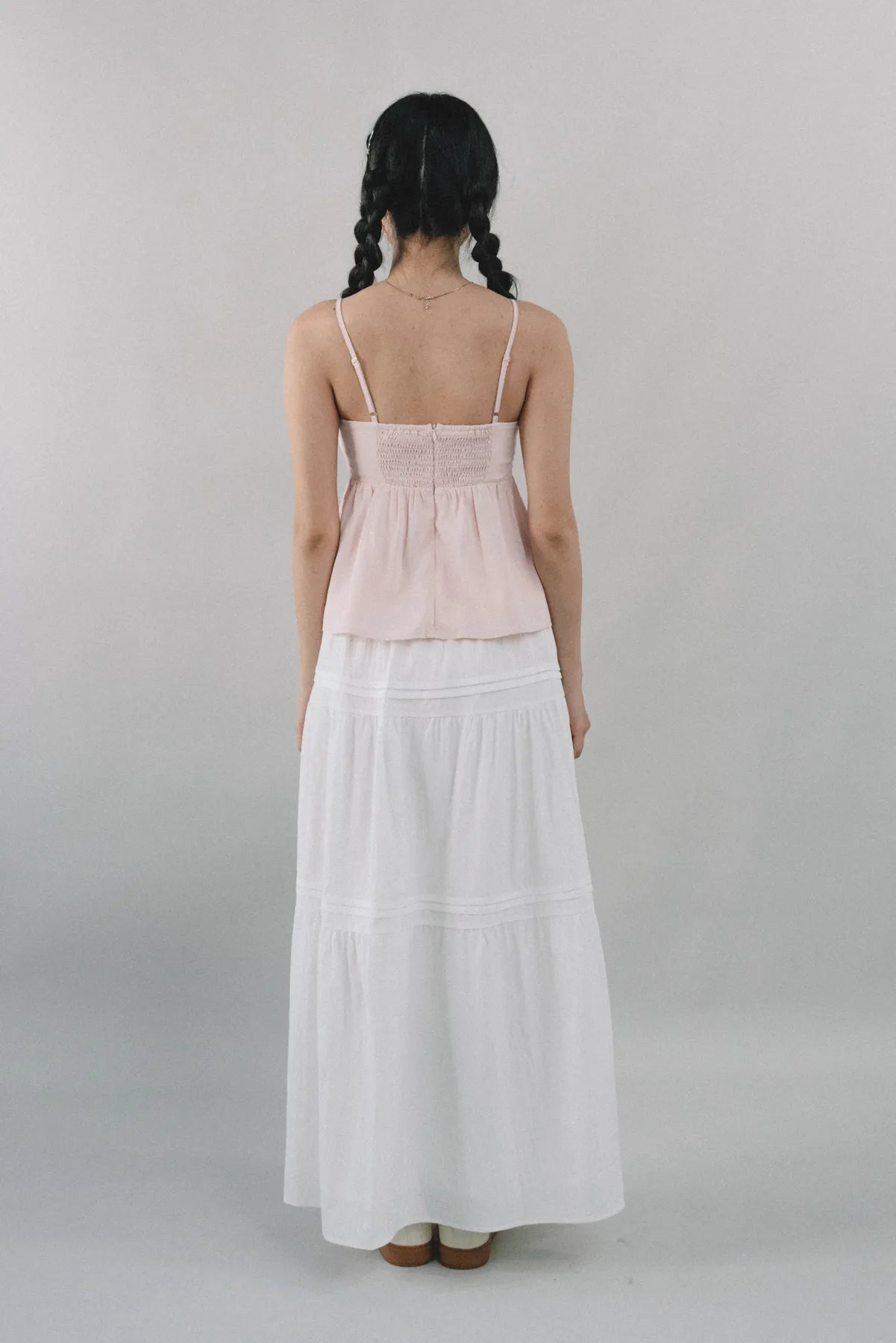 Polly Contrast Trim Padded Sleeveless Top