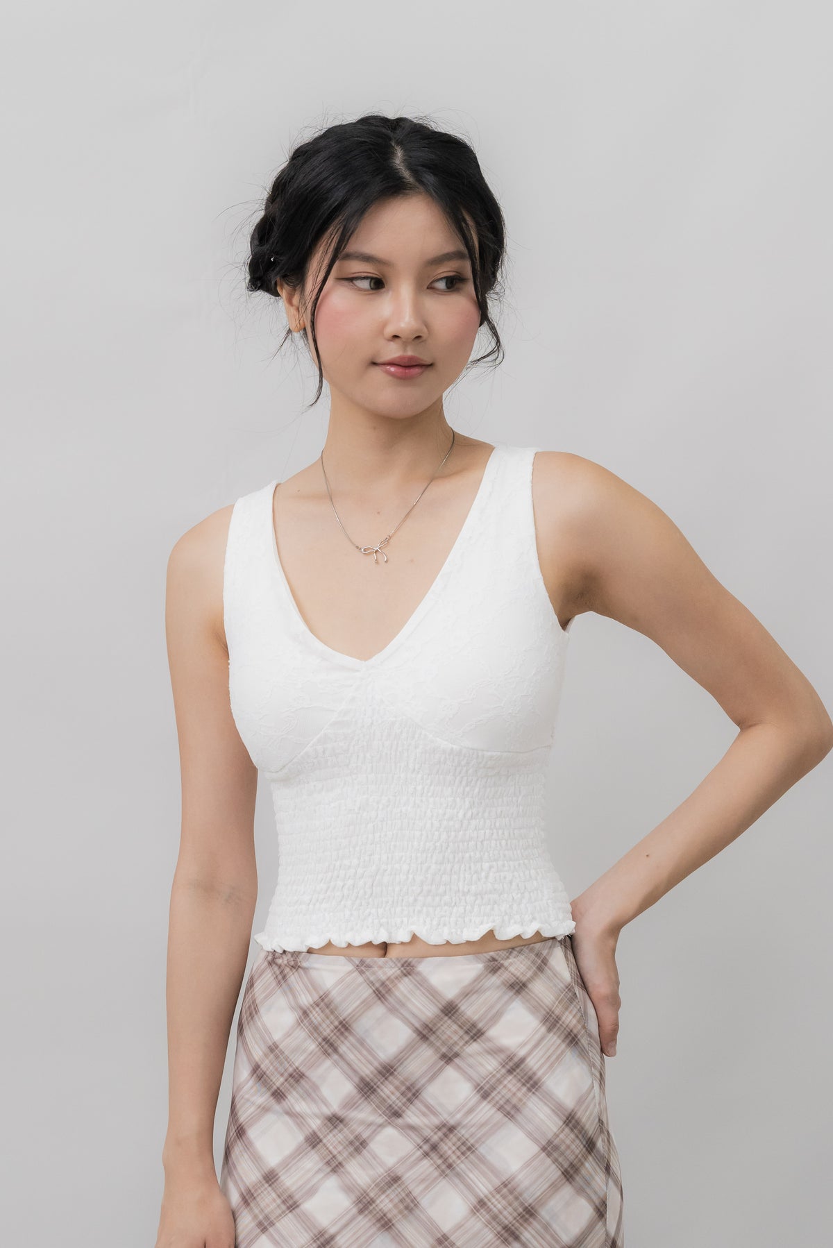 *PRELAUNCH* [CLOUD MESH] Angel Padded Smock Tank Top