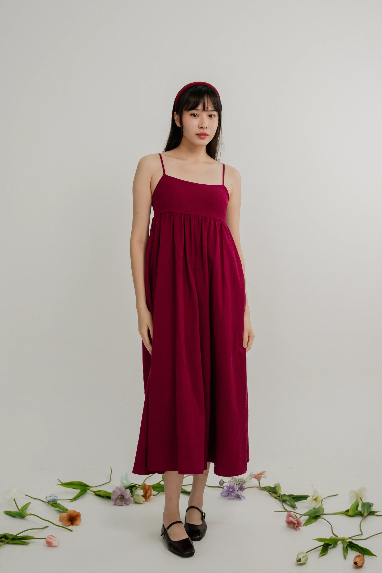 Camellia Babydoll Maxi Dress