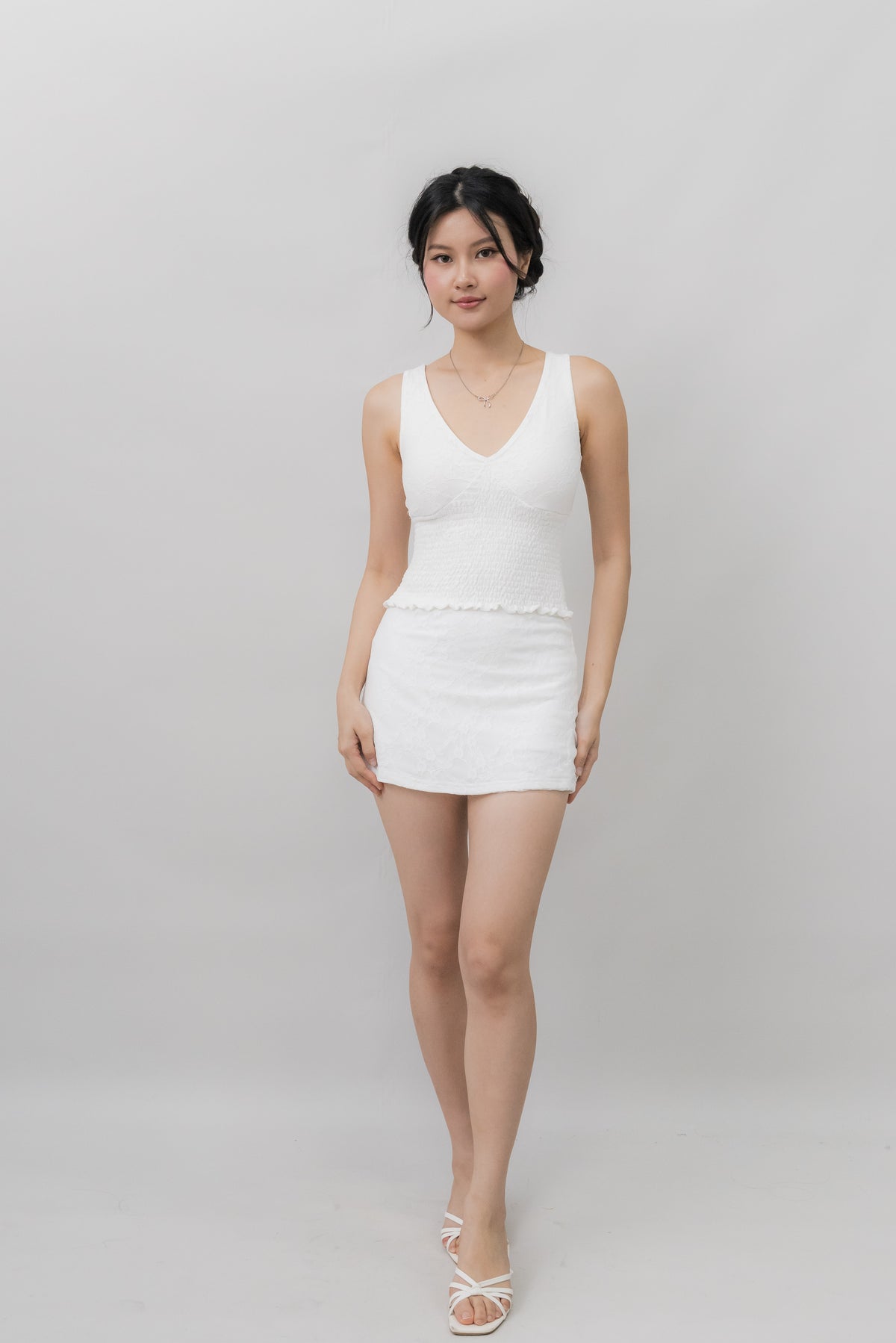 *PRELAUNCH* [CLOUD MESH] Dewy Mini Skort Lace Version