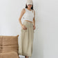 Alexia Cargo Denim Maxi Skirt