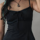 Christine Lace Ribbon Padded Tank Top