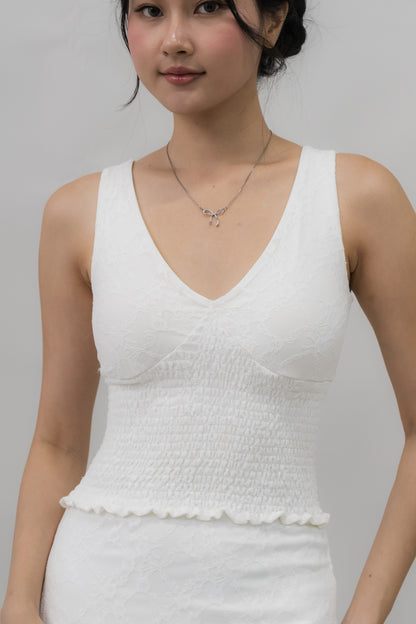 *PRELAUNCH* [CLOUD MESH] Angel Padded Smock Tank Top