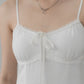 Christine Strappy Padded Lace Ribbon Dress