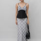 Ines Lace Padded Pintuck Top
