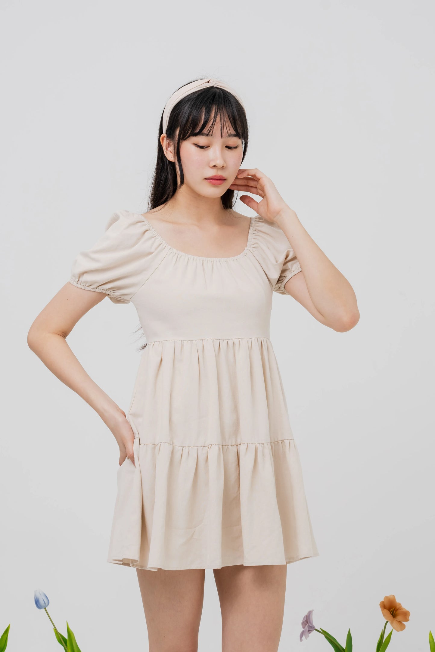 Daisy Two-Way Sleeved Mini Dress